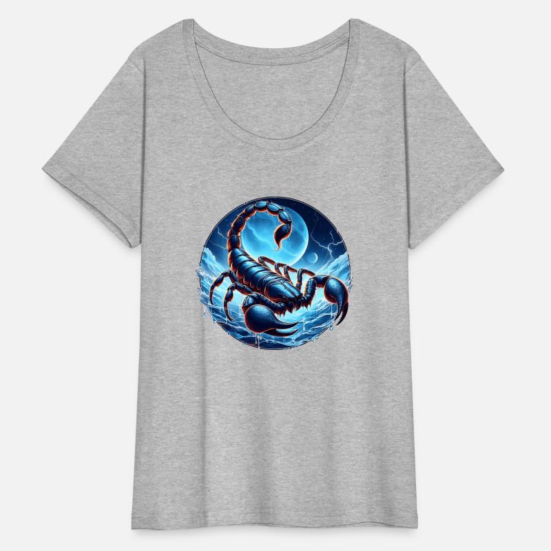 scorpion with blue background