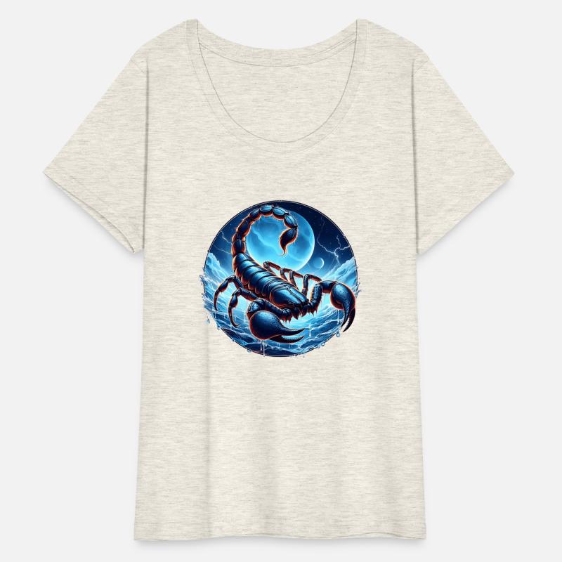 scorpion with blue background