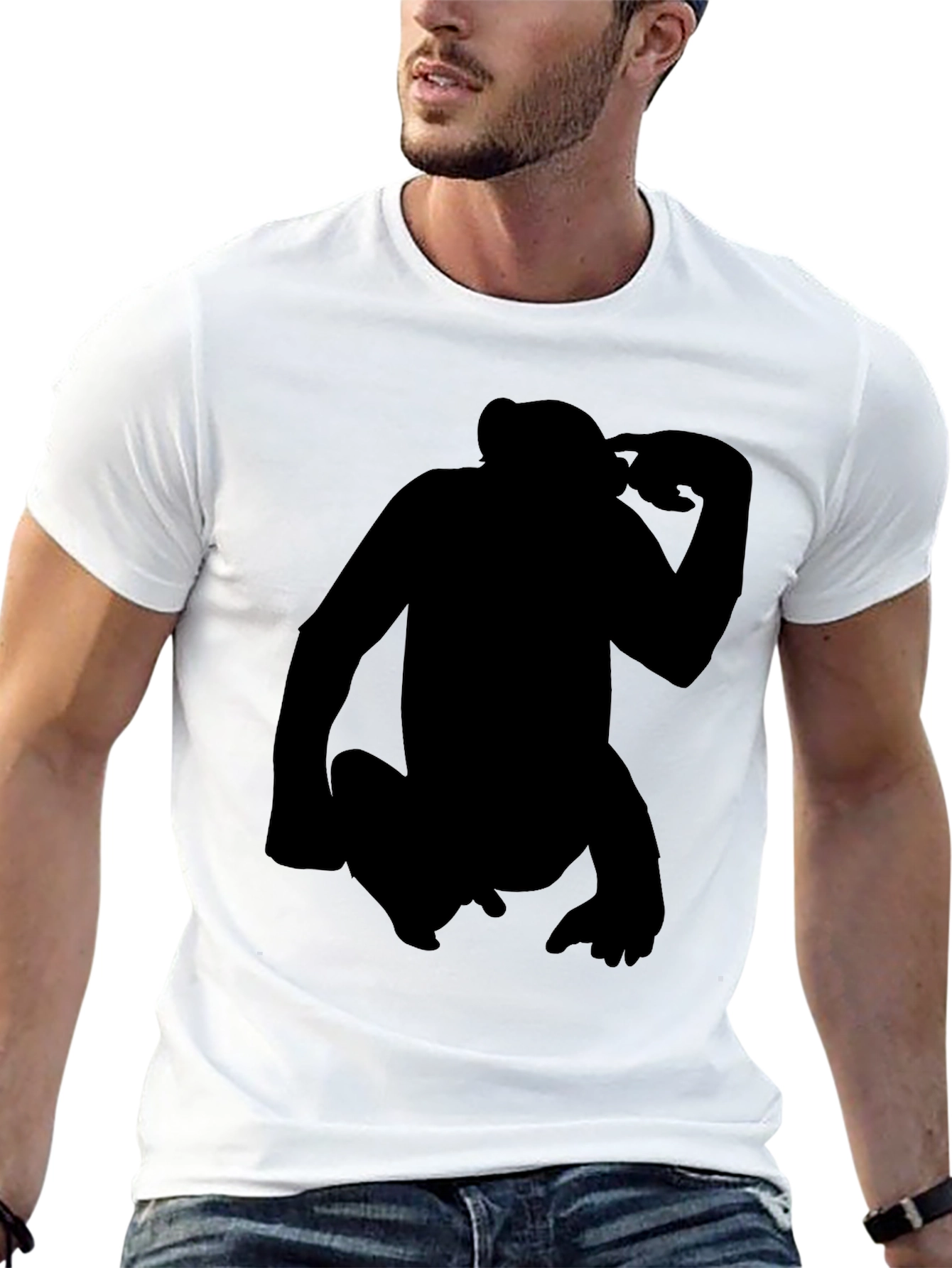 Cool Ape Silhouette Graphic Tee