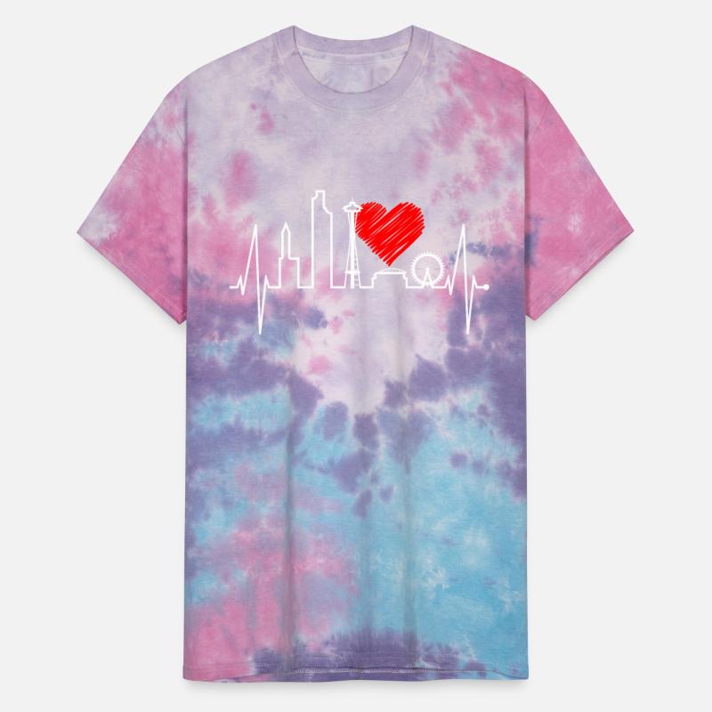 Seattle Skyline Heartbeat US Silhouette Heart Love