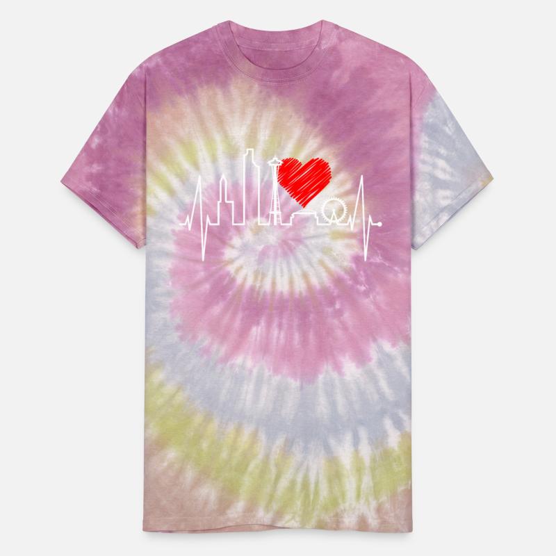 Seattle Skyline Heartbeat US Silhouette Heart Love