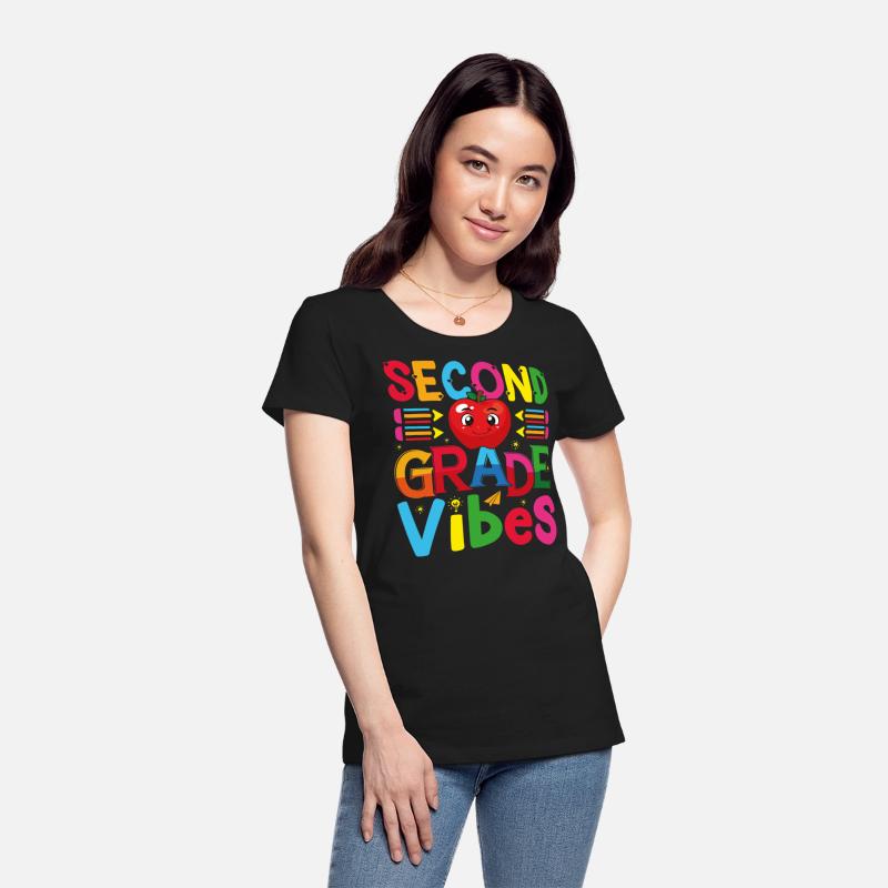 Second grade vibes funny teacher, kids gift