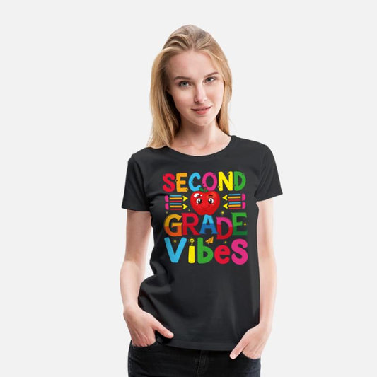 Second grade vibes funny teacher, kids gift