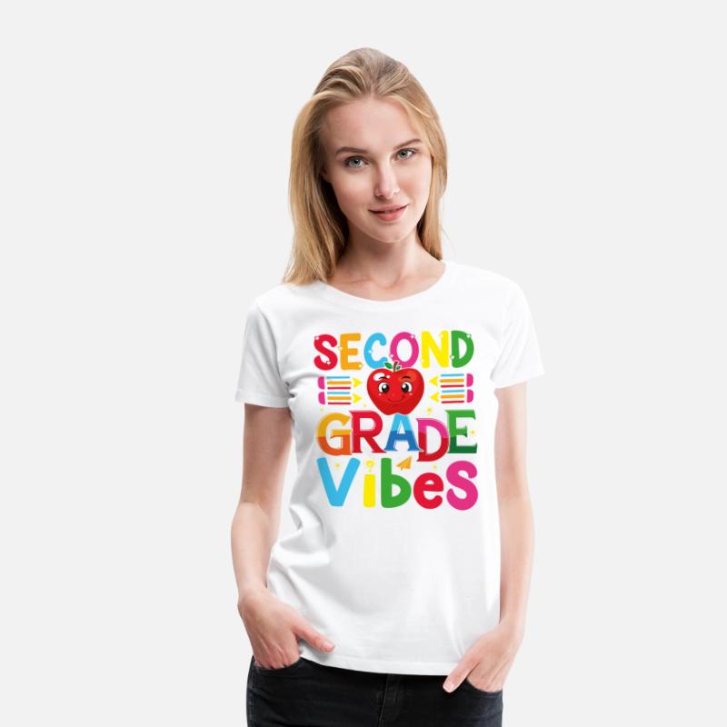 Second grade vibes funny teacher, kids gift