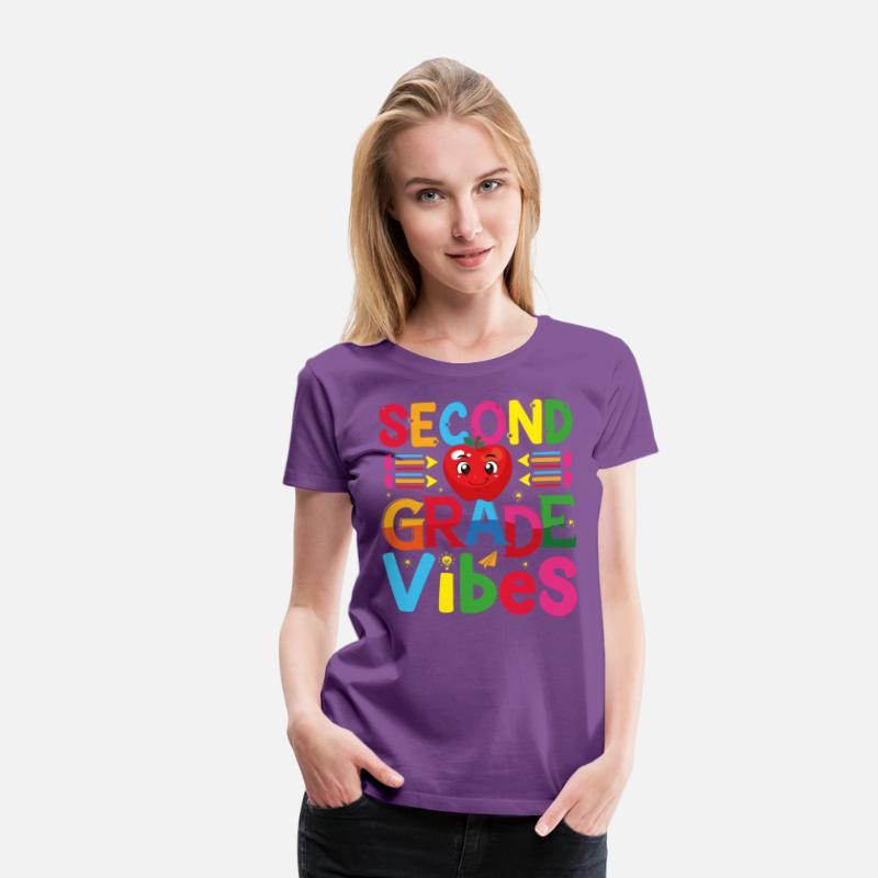 Second grade vibes funny teacher, kids gift