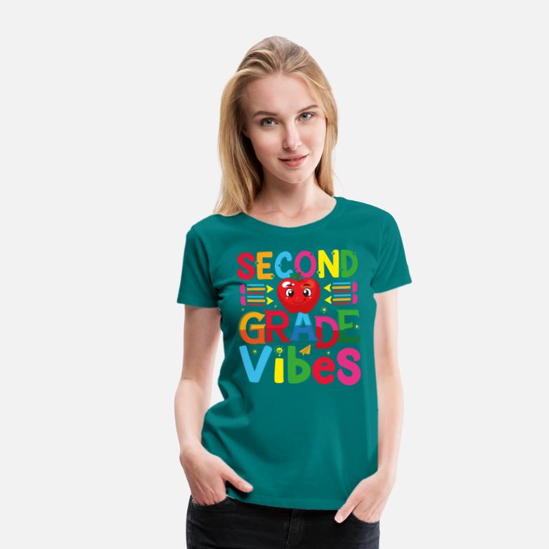 Second grade vibes funny teacher, kids gift