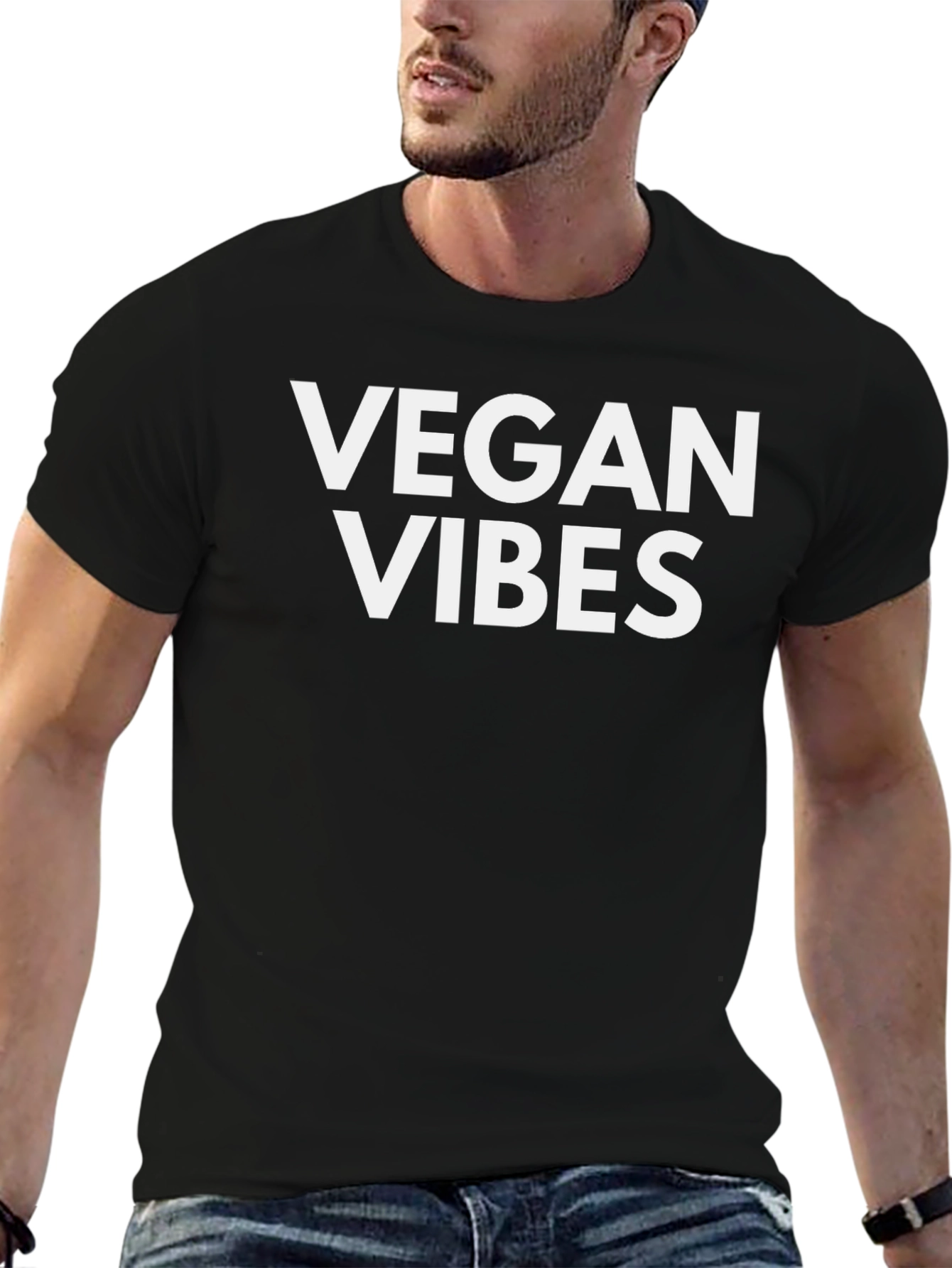 Vegan Vibes Black T-Shirt