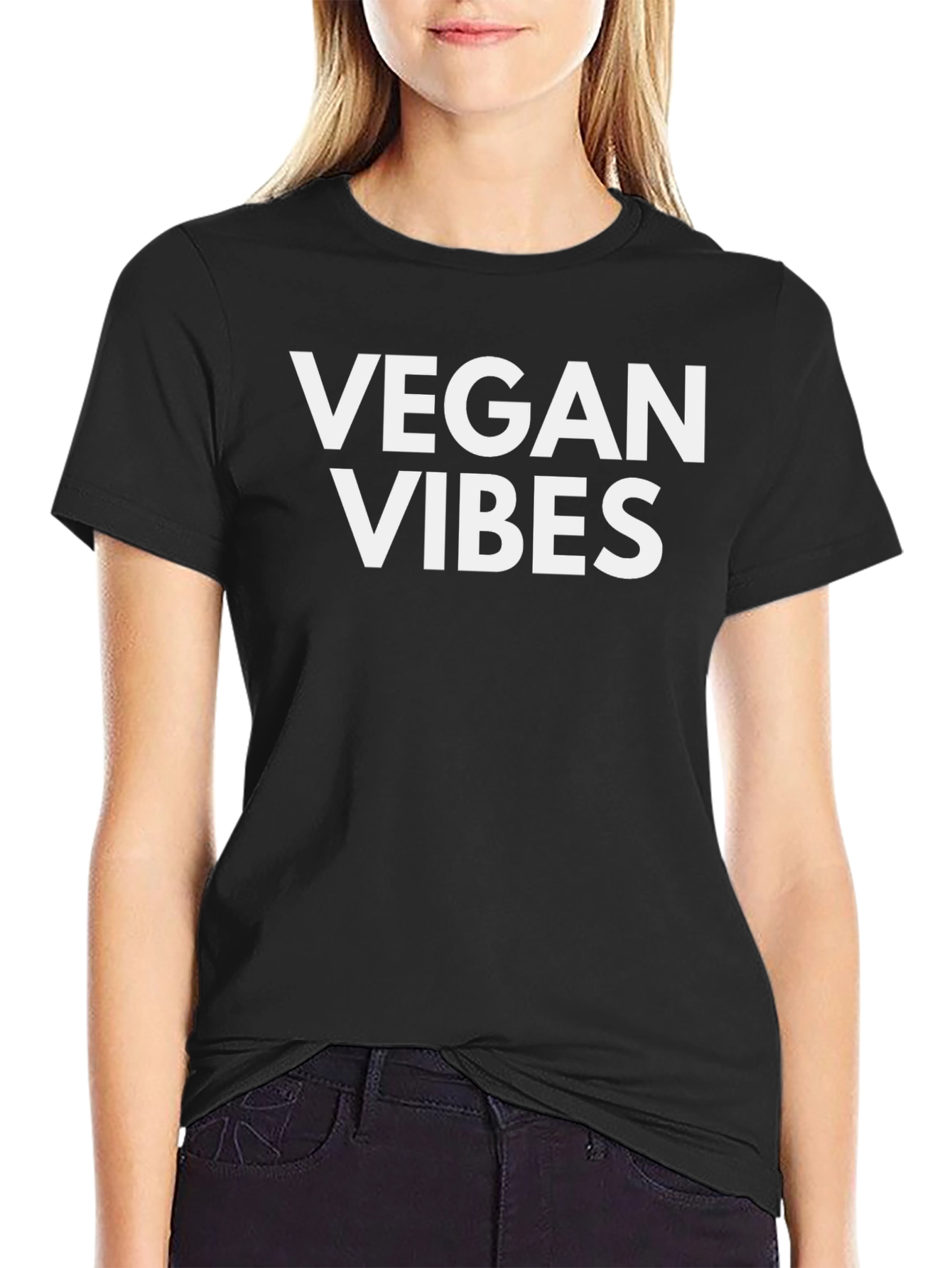 Vegan Vibes Black T-Shirt