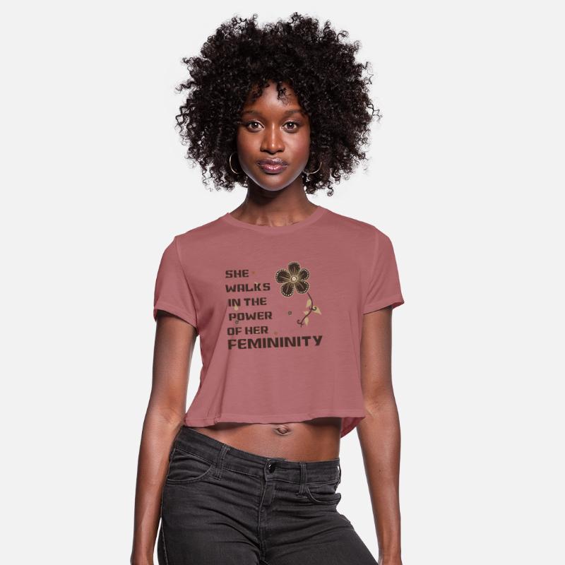 she walks in the power of her feminity