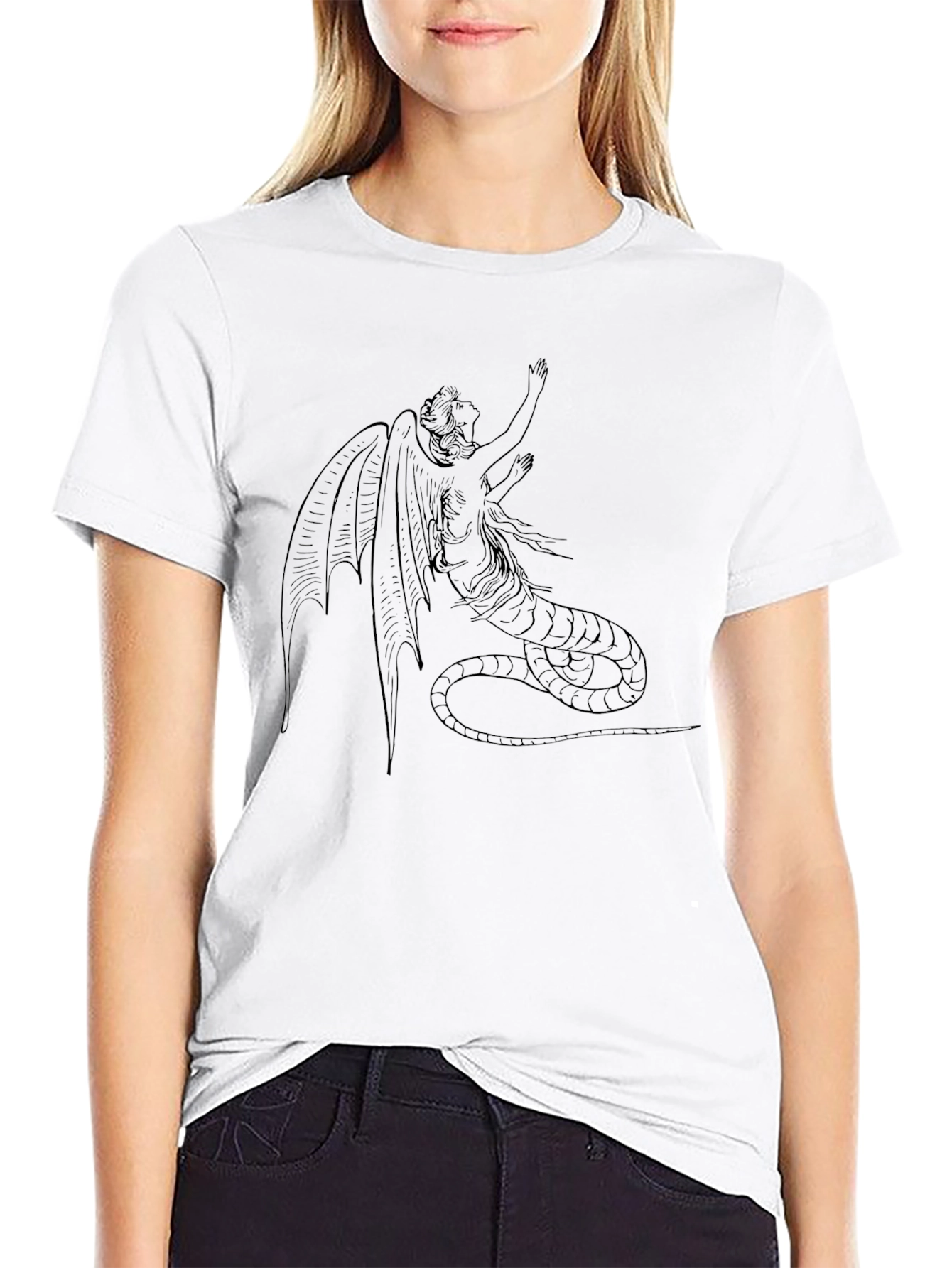 Medusa Serpent Black Graphic Tee