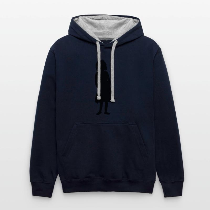 Silhouette little girl