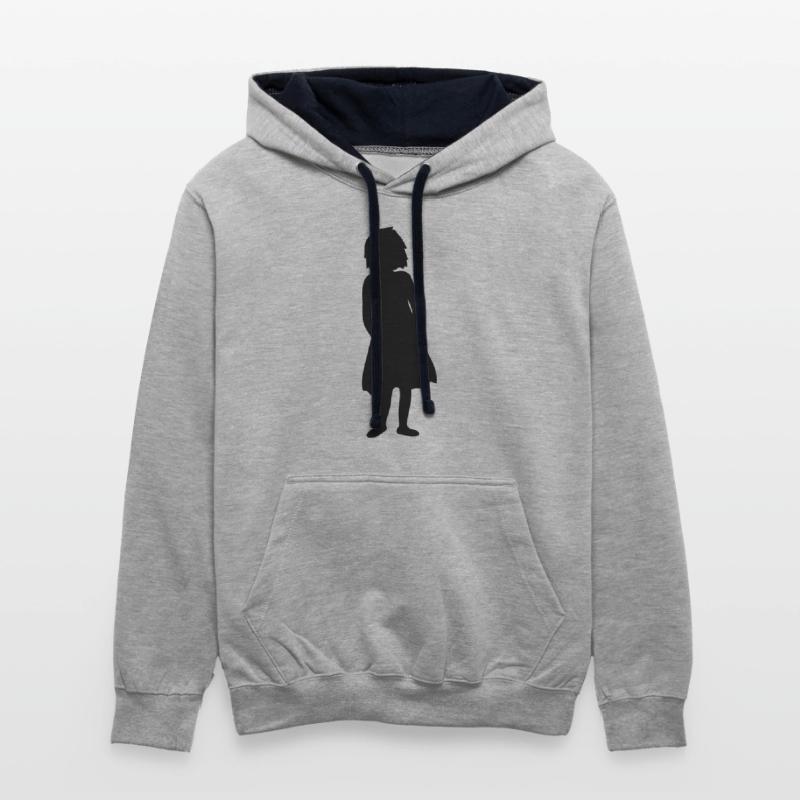 Silhouette little girl