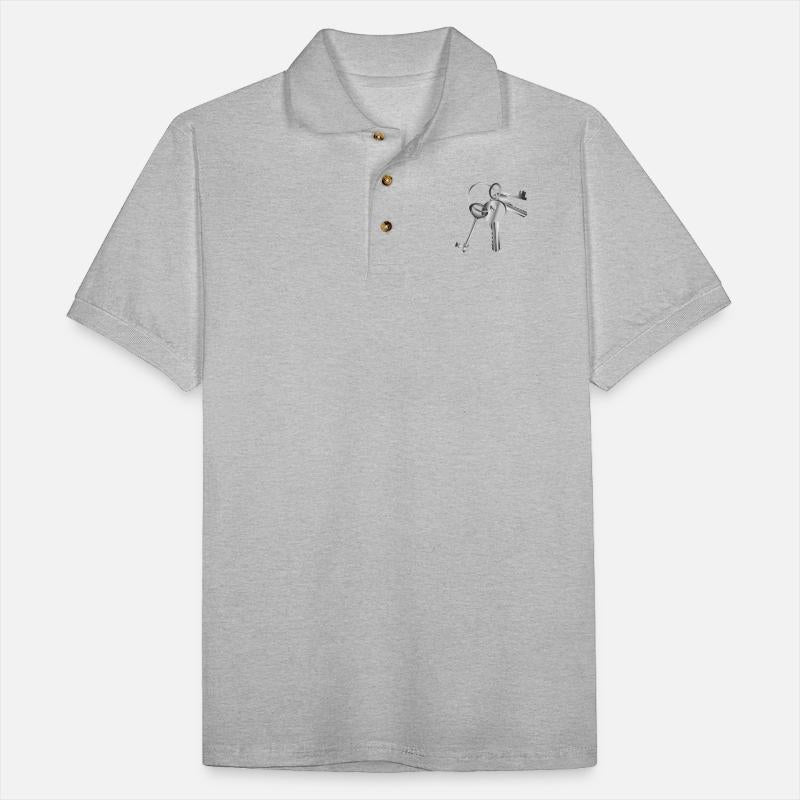 silver colored keys on a keychain