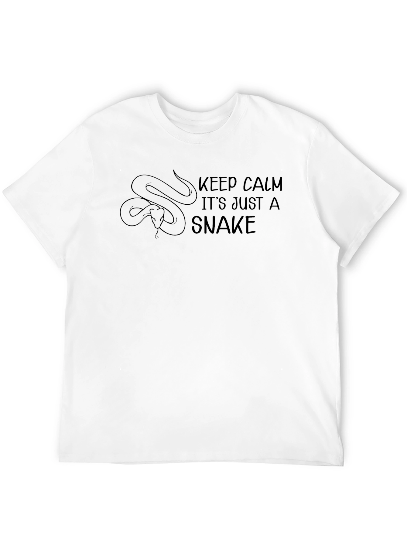Keep Calm Snake T-Shirt - Mens Graphic Tee