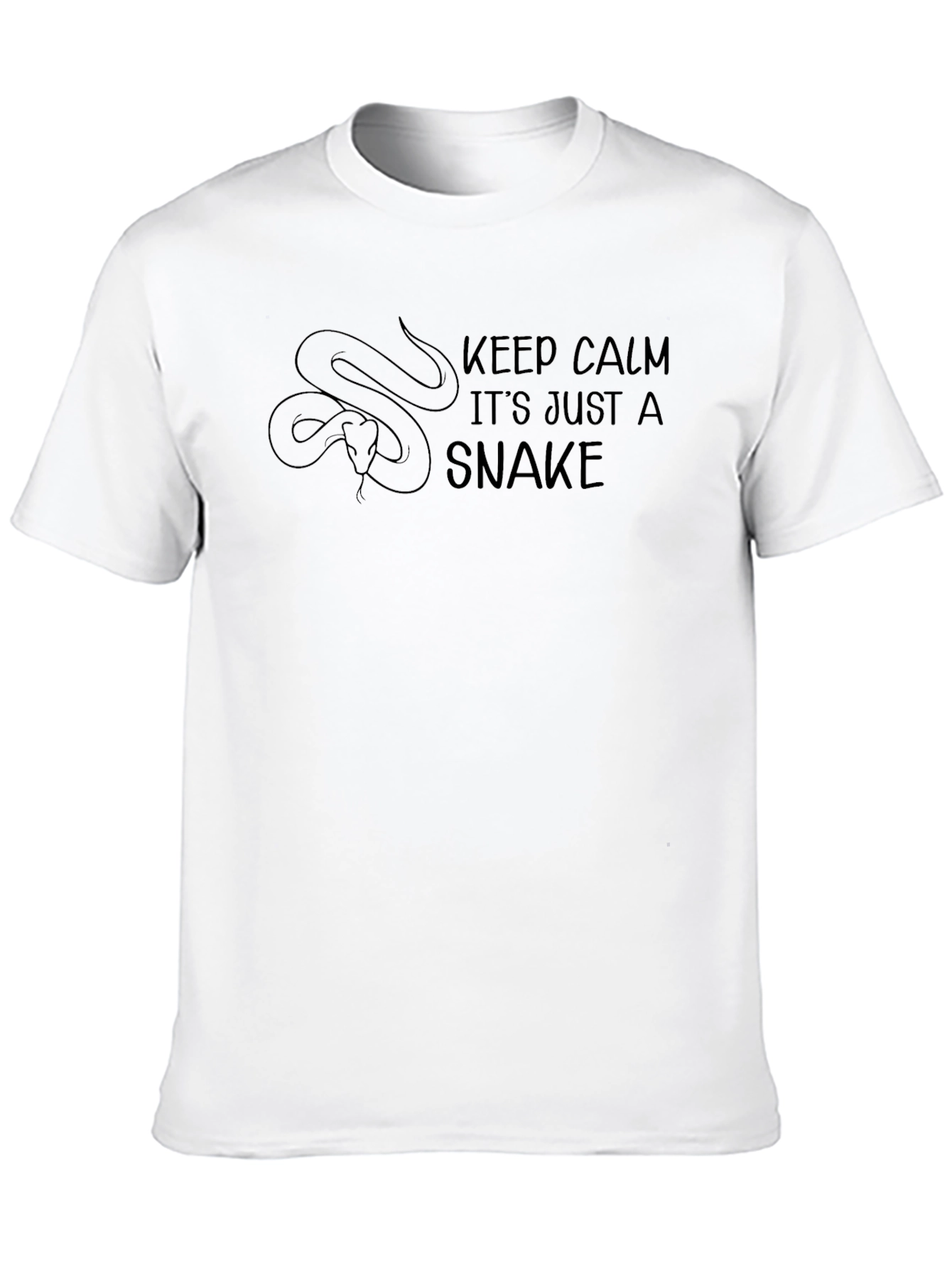 Keep Calm Snake T-Shirt - Mens Graphic Tee