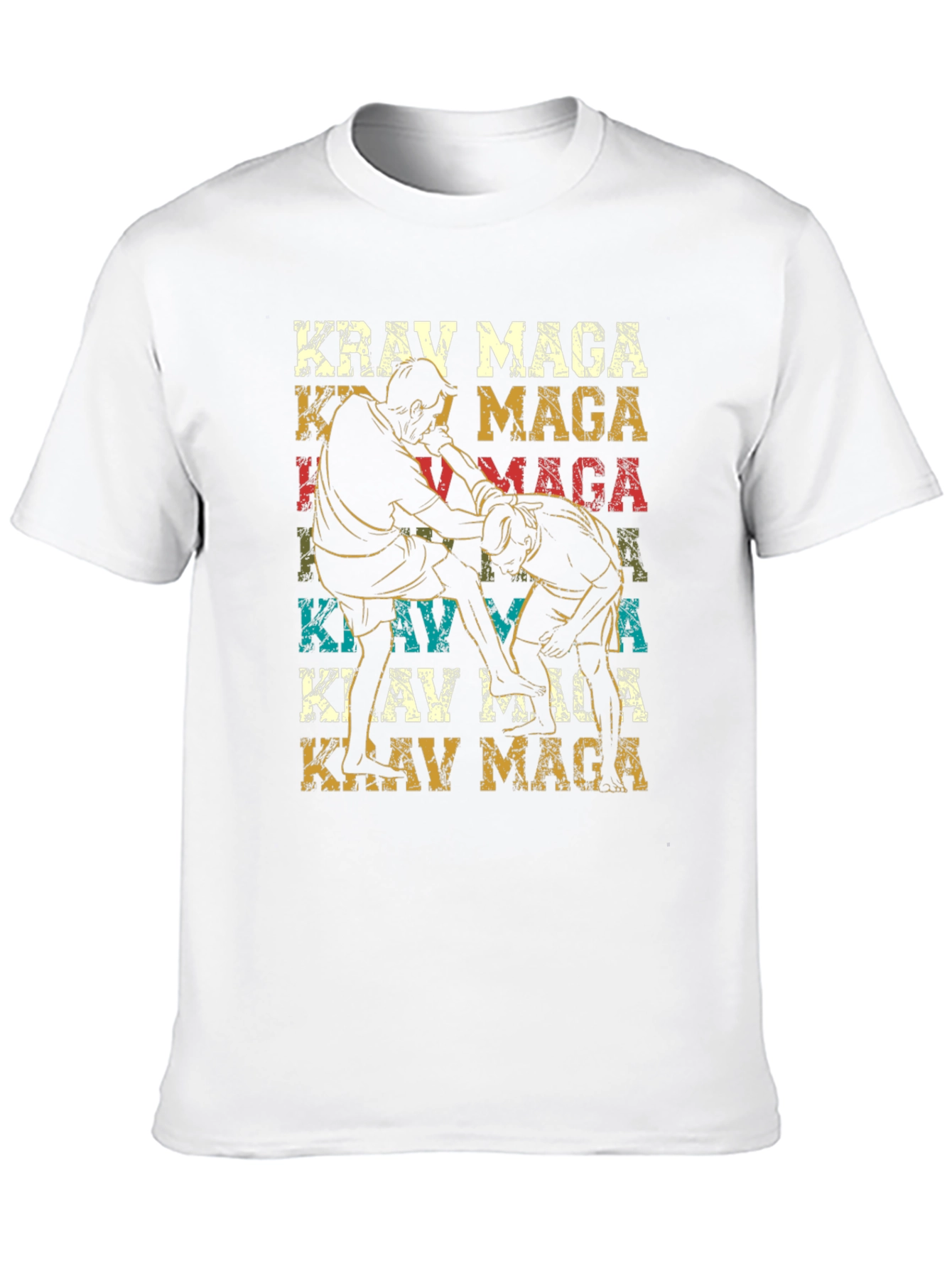 Krav Maga Black T-Shirt - Martial Arts Design