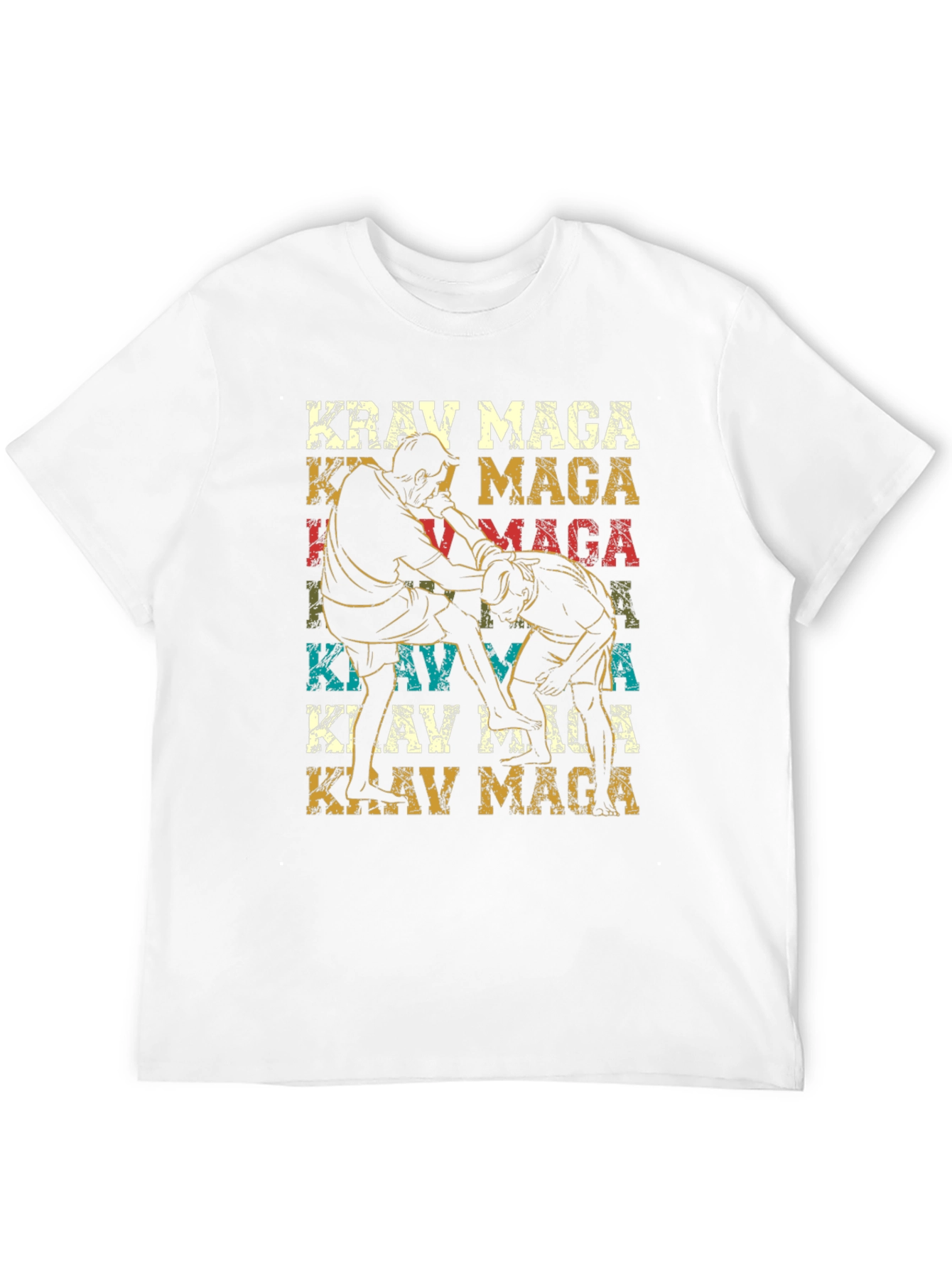 Krav Maga Black T-Shirt - Martial Arts Design