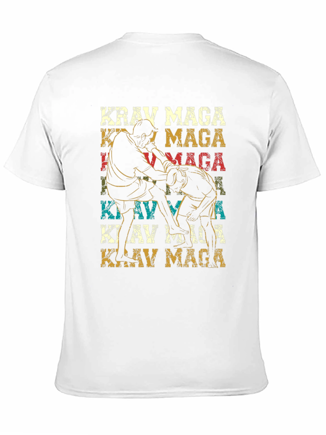 Krav Maga Black T-Shirt - Martial Arts Design
