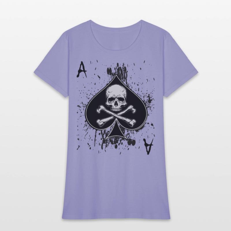 Skull Ace of Spades Playing Card Poker Gift Idea