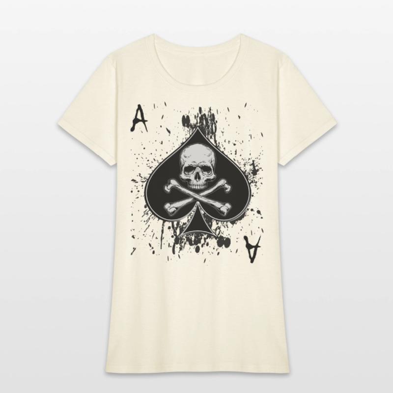 Skull Ace of Spades Playing Card Poker Gift Idea