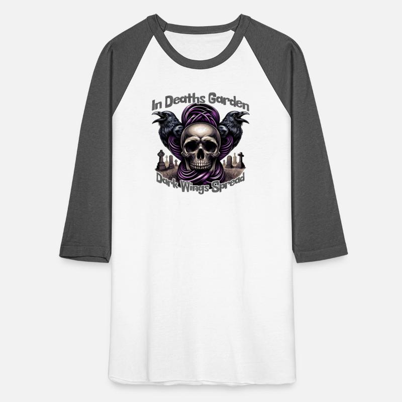 Skull and Ravens Gothic Shirt, Goth Cemetery