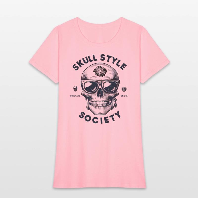 skull style society clean black