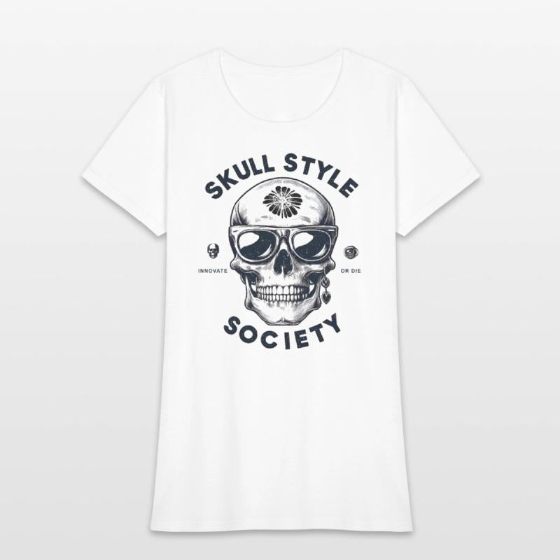 skull style society clean black