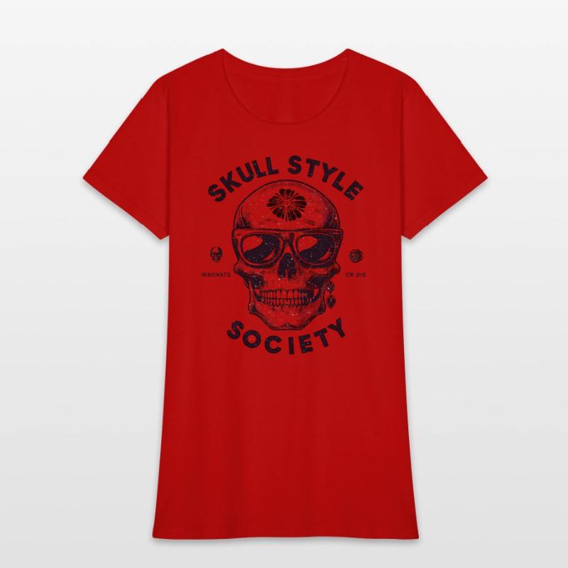 skull style society clean black