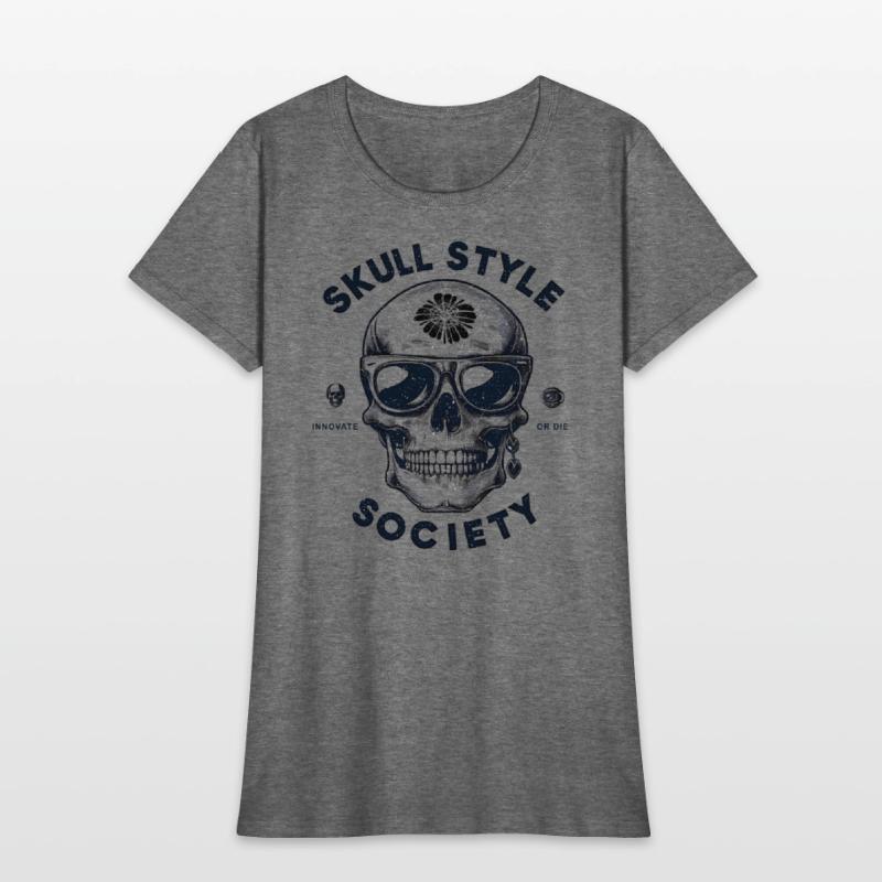 skull style society clean black