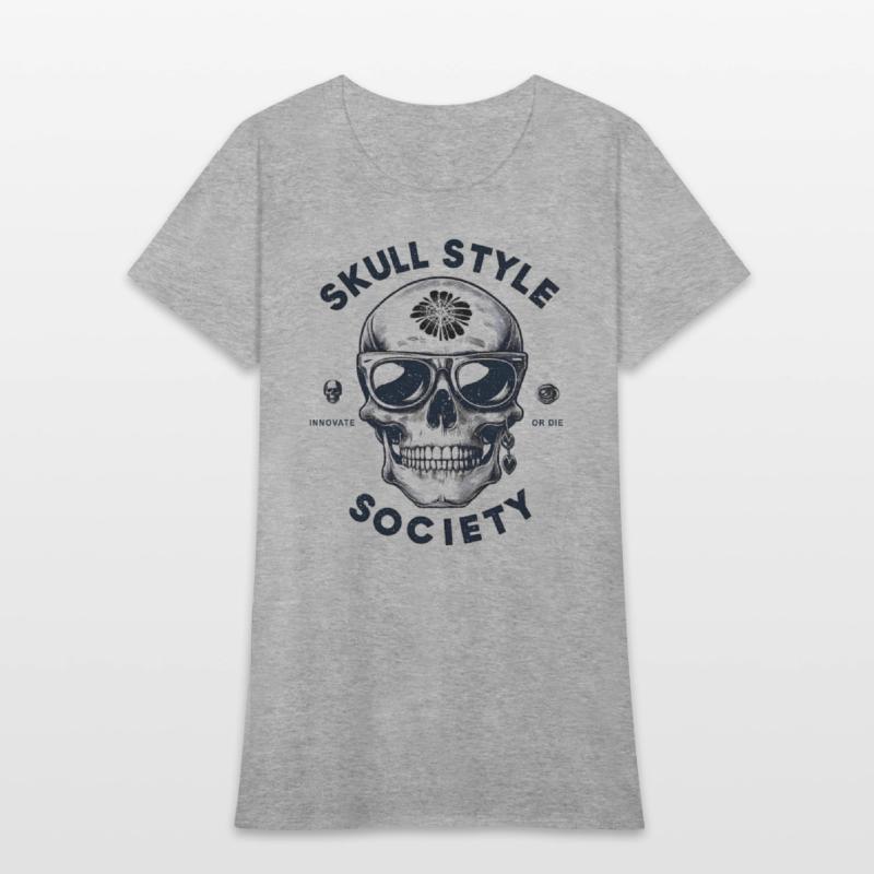 skull style society clean black