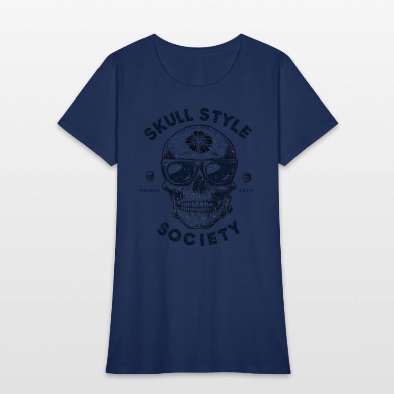 skull style society clean black