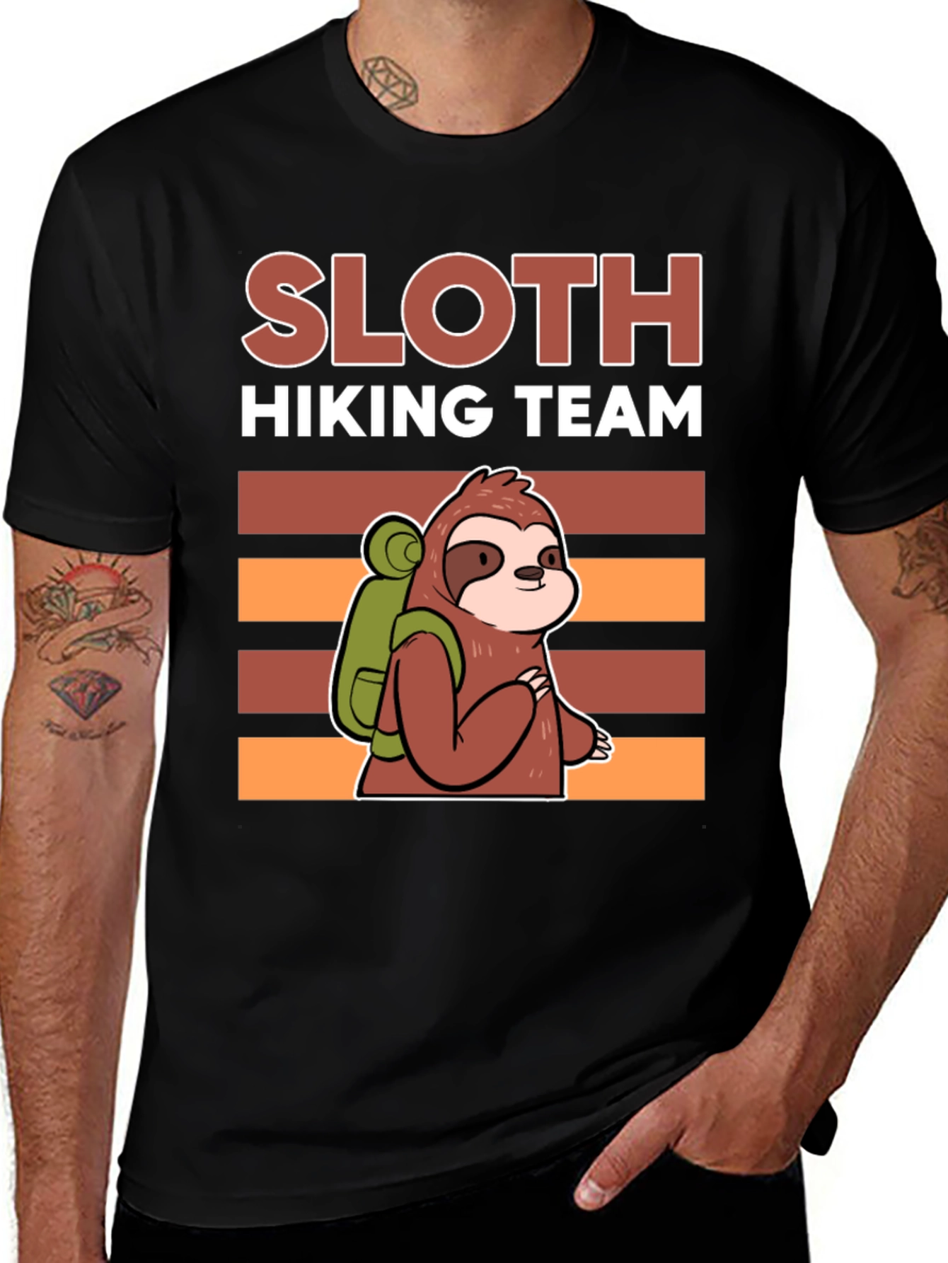 Sloth Hiking Team T-Shirt - Funny Adventure Tee