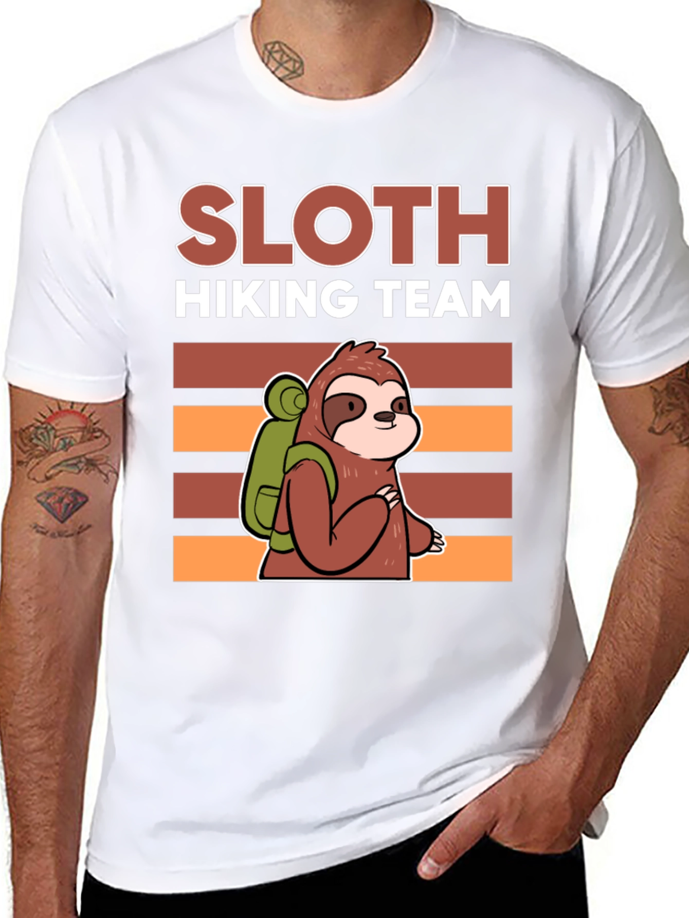 Sloth Hiking Team T-Shirt - Funny Adventure Tee