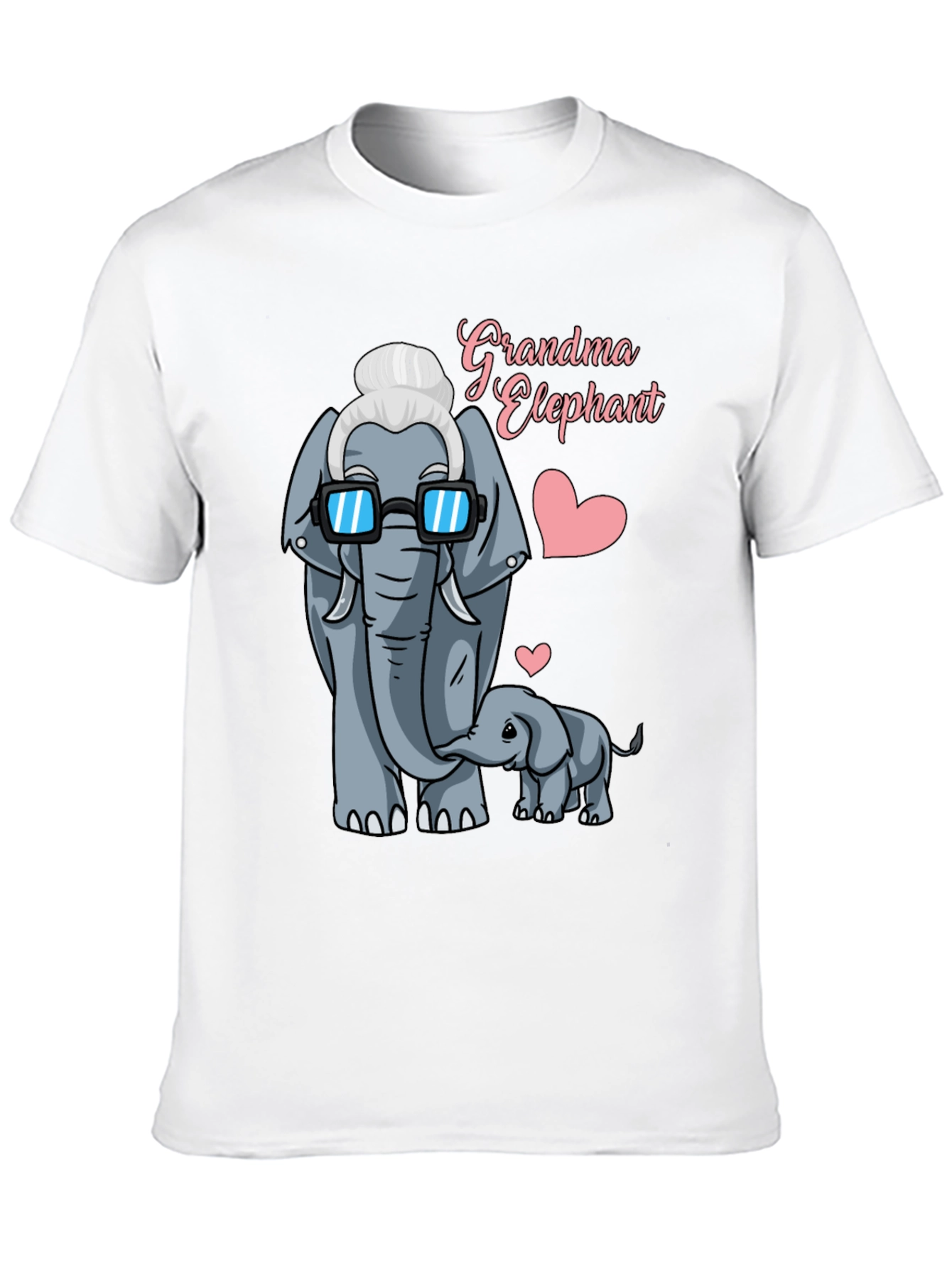 Grandma Elephant Graphic T-Shirt