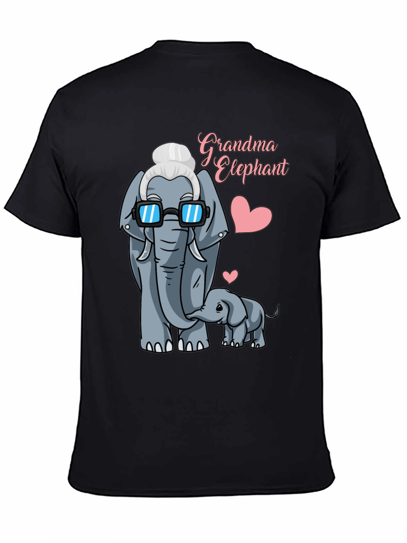 Grandma Elephant Graphic T-Shirt