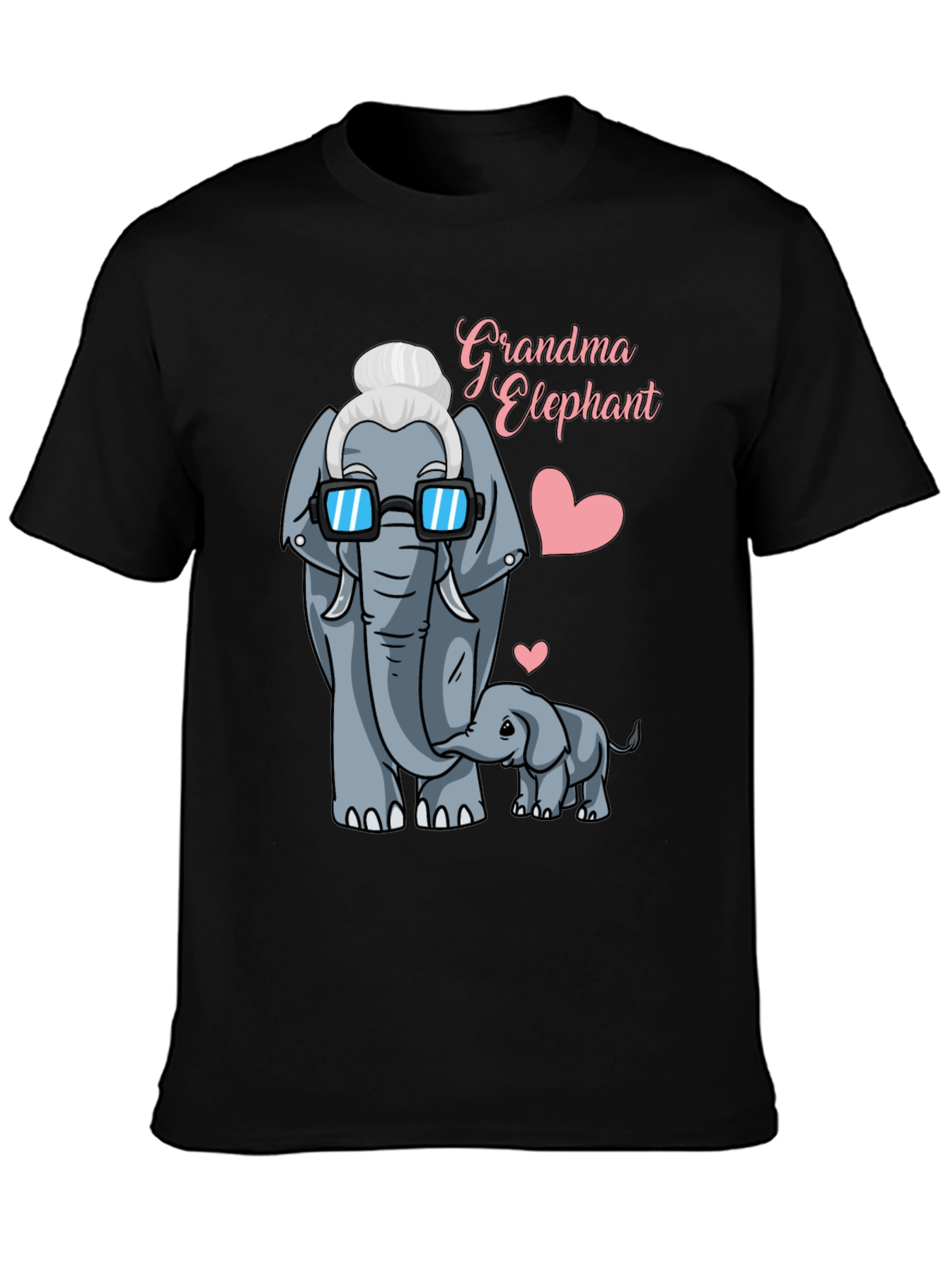 Grandma Elephant Graphic T-Shirt