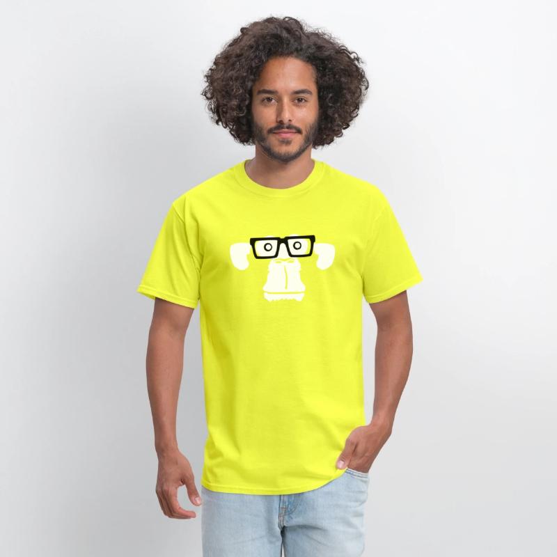 Smart nerd monkey head horn-rimmed glasses geek