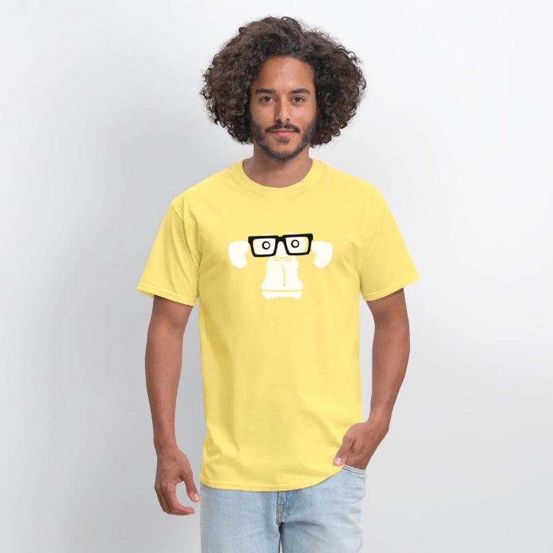 Smart nerd monkey head horn-rimmed glasses geek