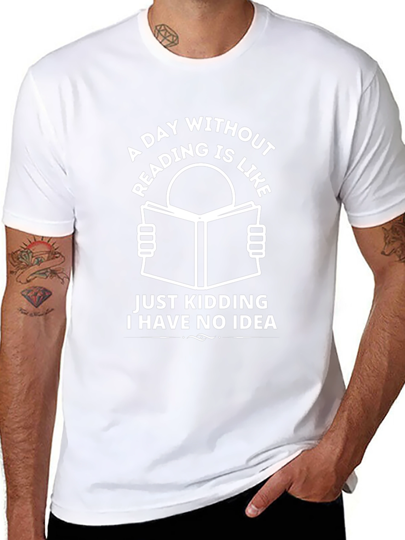 A Day Without Reading T-Shirt Funny Book Lover Tee