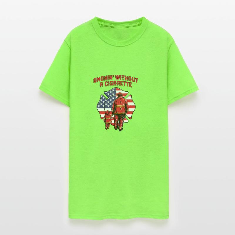 Smokin Without Cigarette Funny Firefighter Humor F