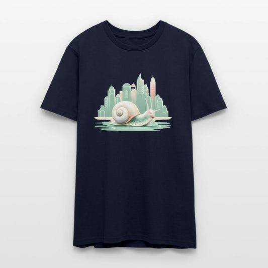 Snail with Urban City Fantasy Artwork.