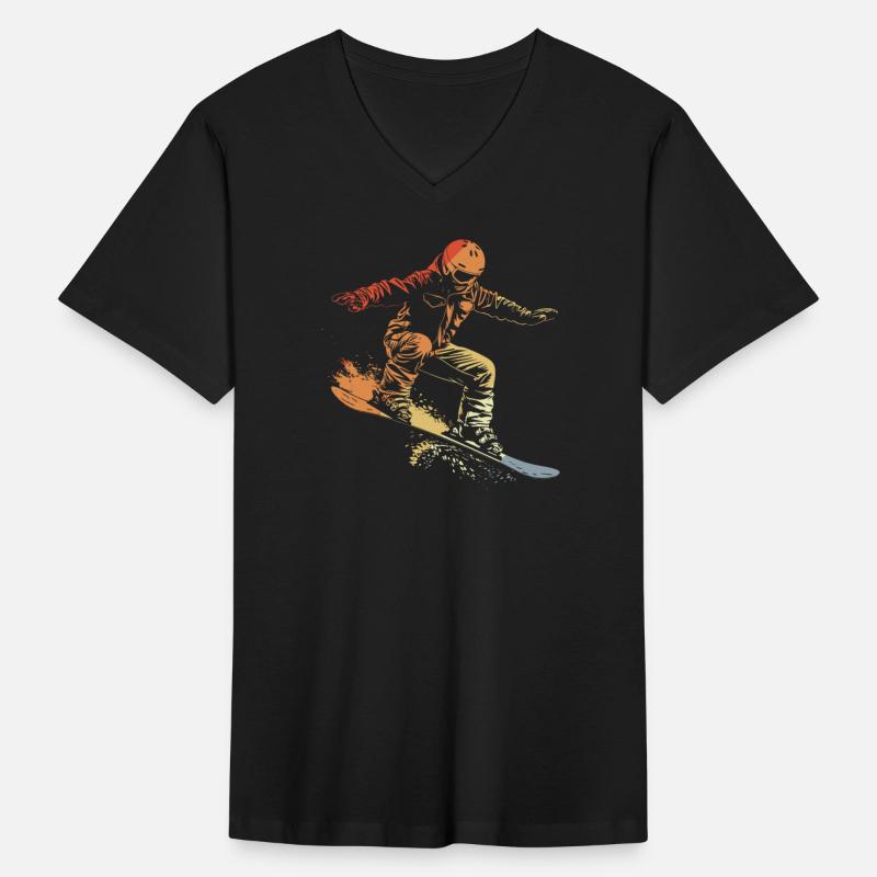 Snowboarder Graphic Retro Style
