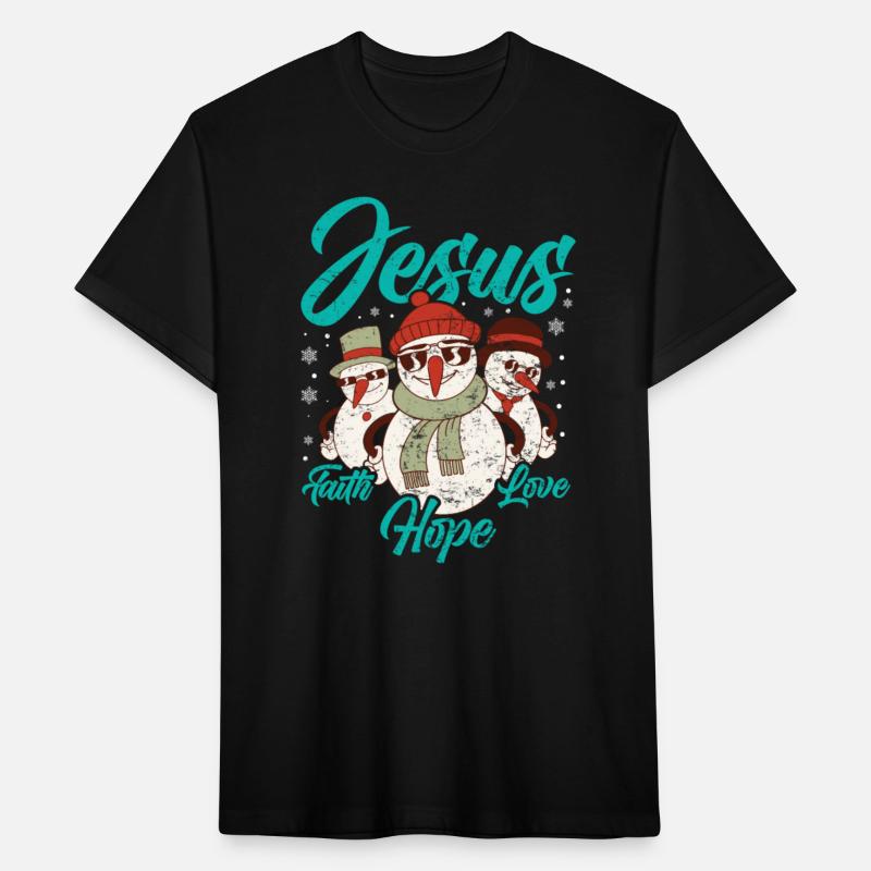 Snowmen Jesus Peace Hope Love Christmas