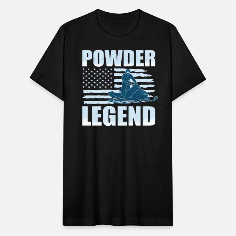 Snowmobiling Powder Legend US Patriots