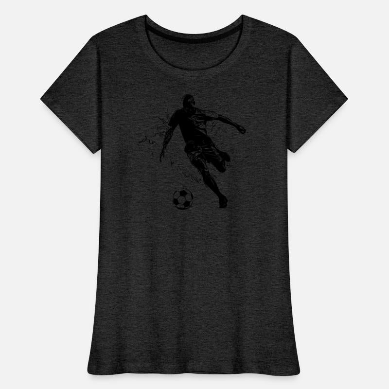 Soccer Player Kicks A Soccer Ball