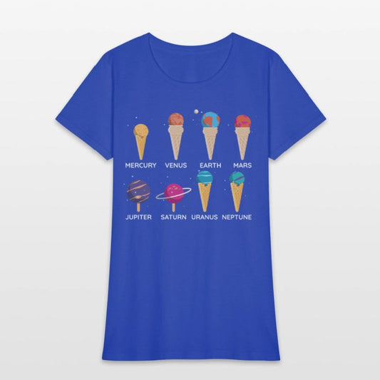 Solar System Planet Ice Cream Stem Space