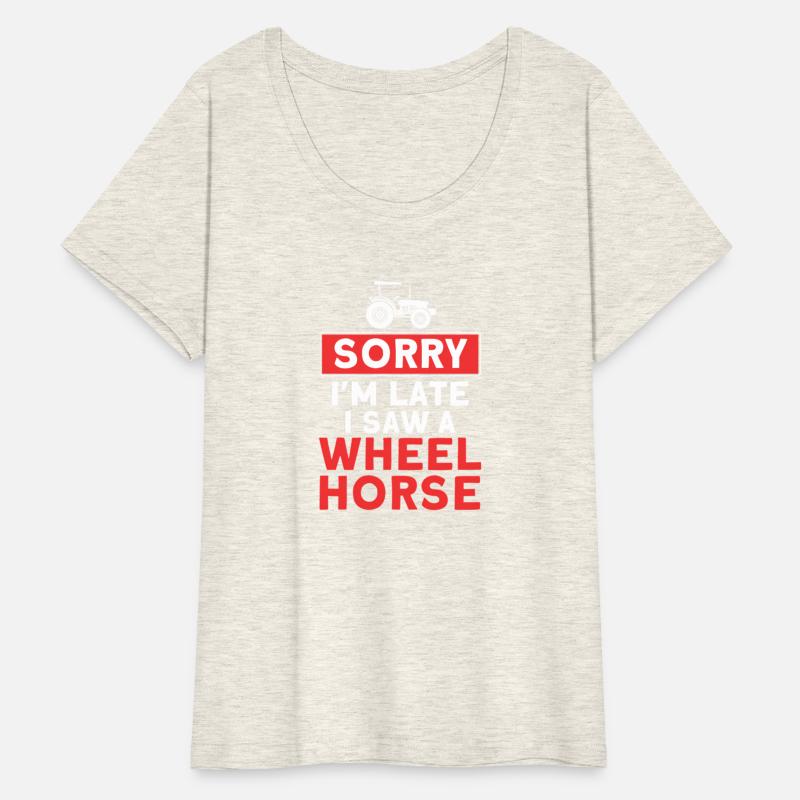 Sorry I'M Late Saw A Wheel Horse Tractor Farmer