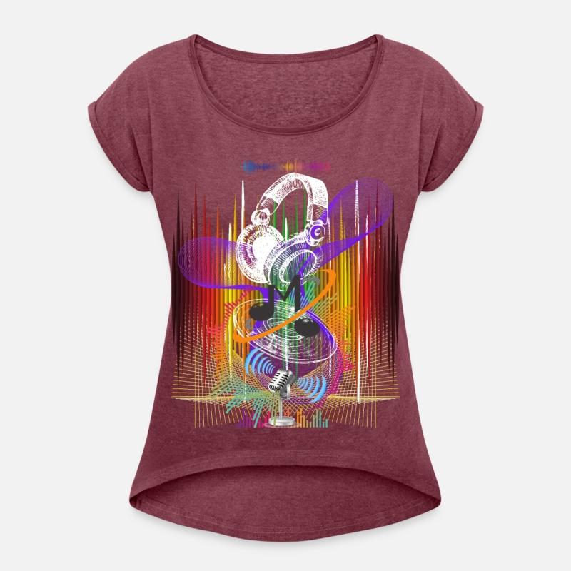 Sound Waves Symphony, Vibrant Headphones Vinyl