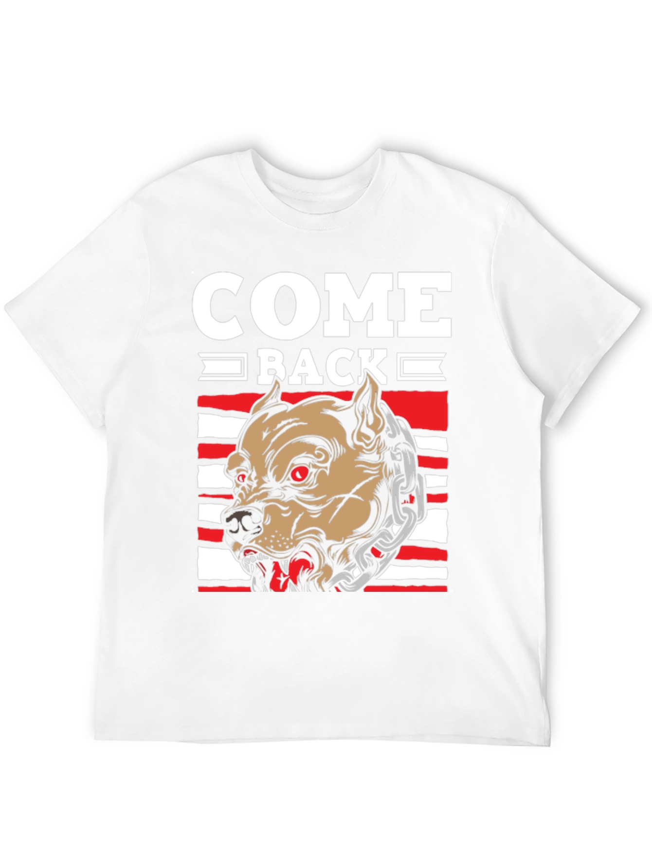 Come Back Pitbull Graphic T-Shirt - Mens Black Tee