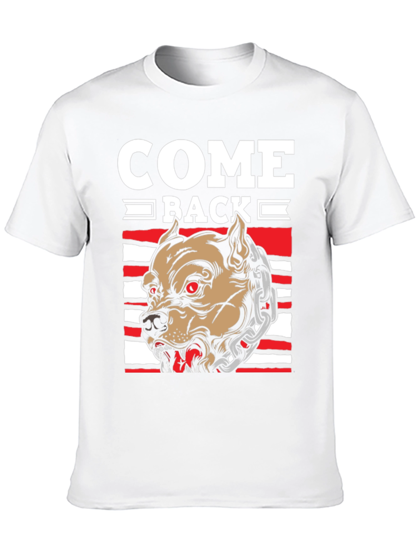 Come Back Pitbull Graphic T-Shirt - Mens Black Tee